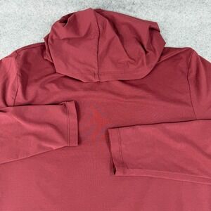 Cuts Hoodie Mens Large‎ Maroon Curve Hem Long Sleeve Lightweight Pullover Shirt